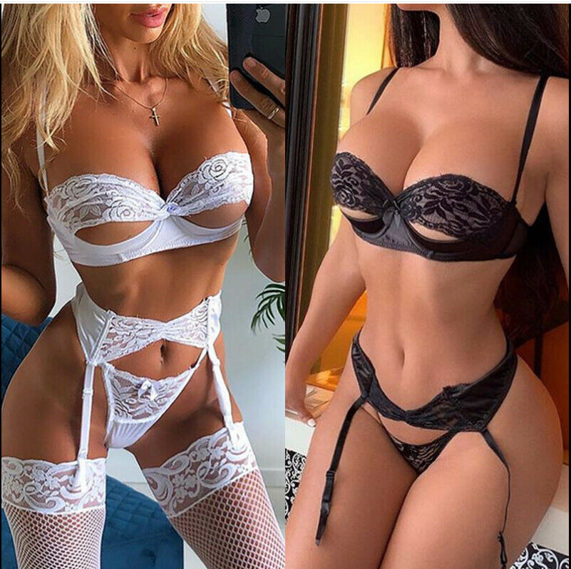 Lace Lingerie Set with Garter Belt
